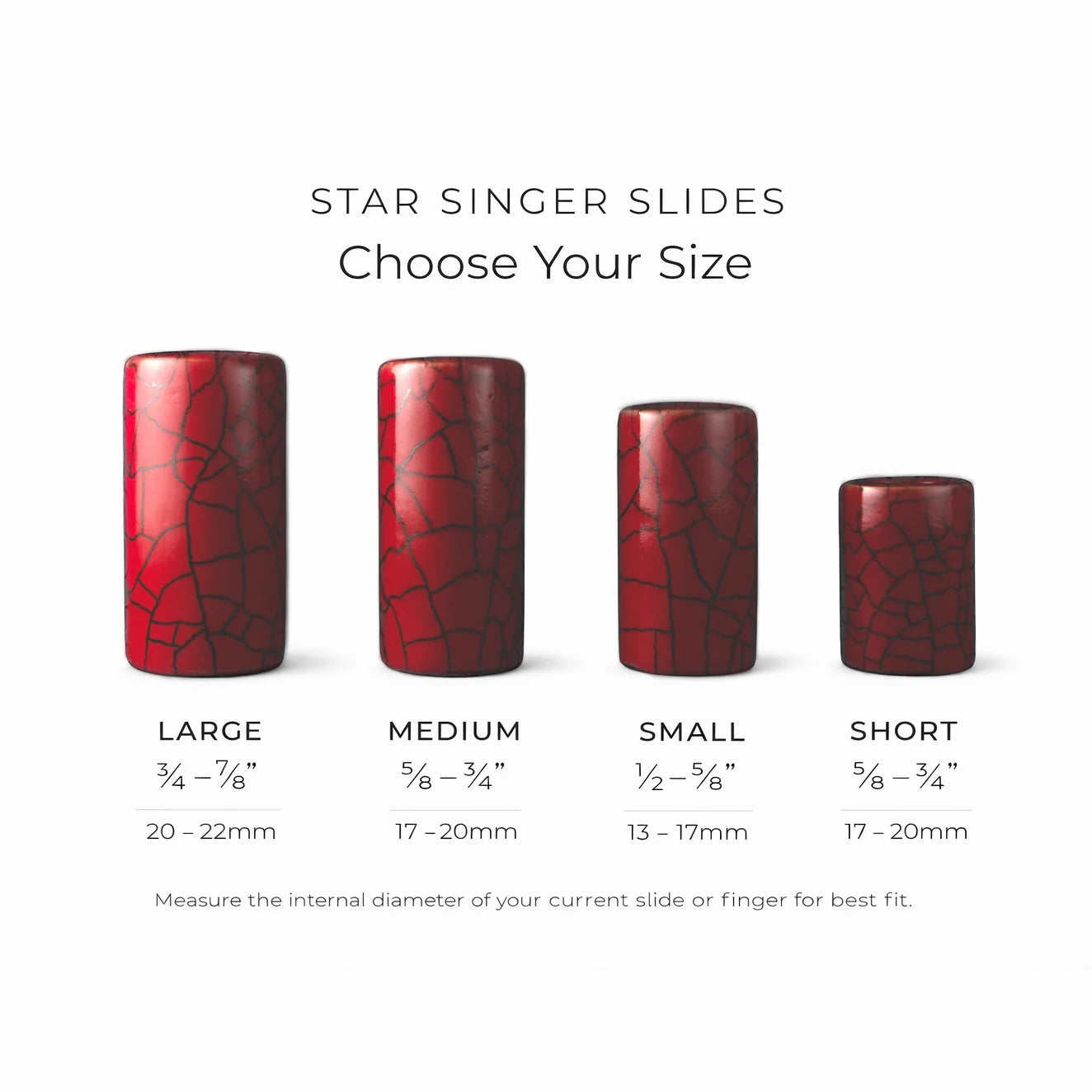 Star Singer Artisan Series - Scarlet Red Guitar Slide