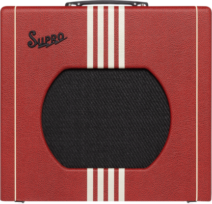 Red & White Supro Delta King 12 15 watt amplifier