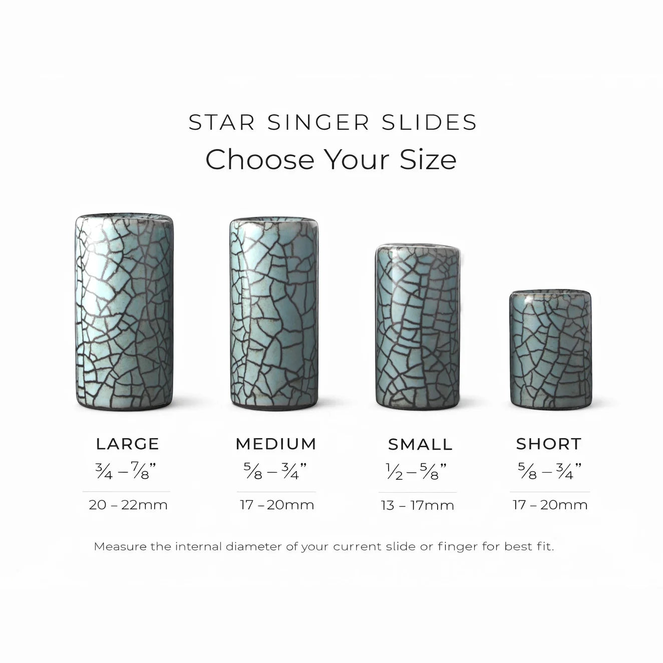 Star Singer Artisan Series - Soft Blue Guitar Slide