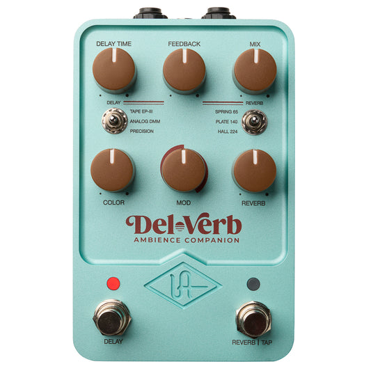 Universal Audio UAFX Del-Verb Ambience Companion Reverb & Delay effect pedal