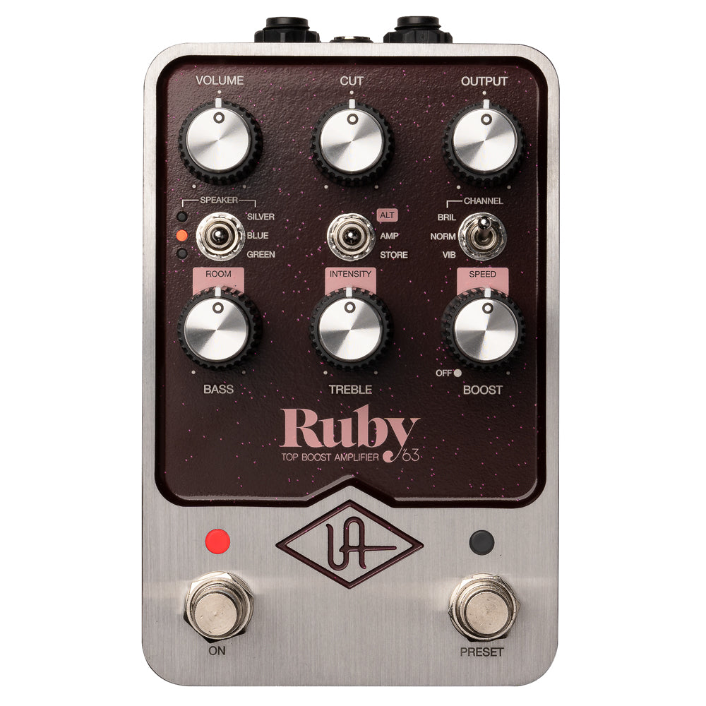 Universal Audio UAFX Ruby '63 Top Boost Amp Pedal 