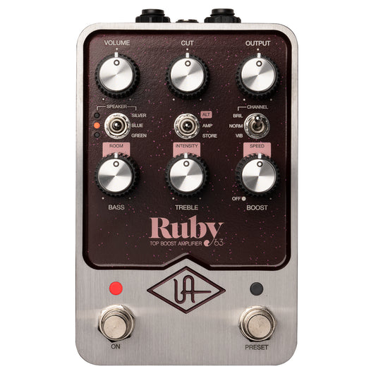 Universal Audio UAFX Ruby '63 Top Boost Amp Pedal 