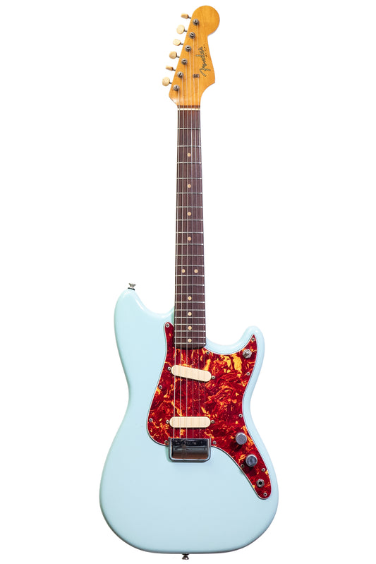 Vintage 1963 Fender Duo Sonic electric guitar in blue
