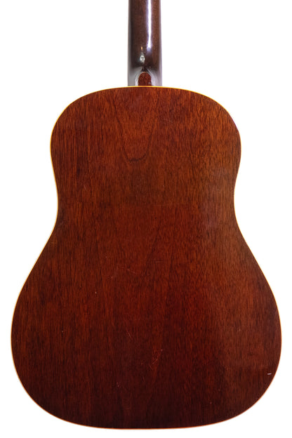 mahogany back from a vintage 1940 Gibson J-35 acoustic guitar