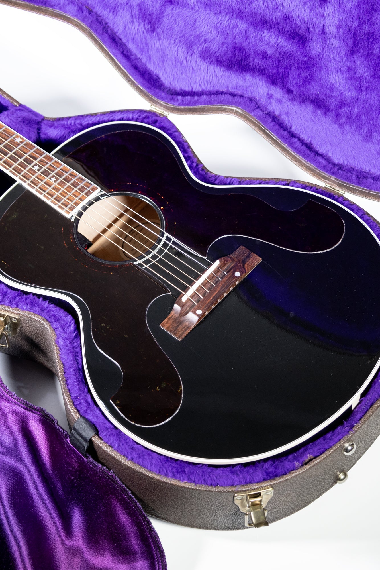 Vintage 1993 Gibson Everly Brothers J-180 Limited Edition acoustic guitar in original purple case