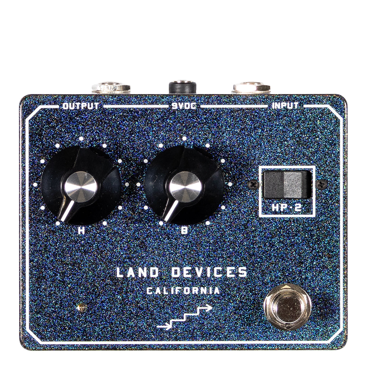 Land Devices HP Distortion in Cosmos multi colour sparkle finish front view