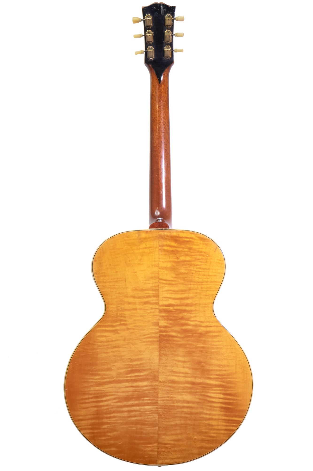 maple back and neck from a vintage 1952 Gibson J-185 acoustic jumbo guitar