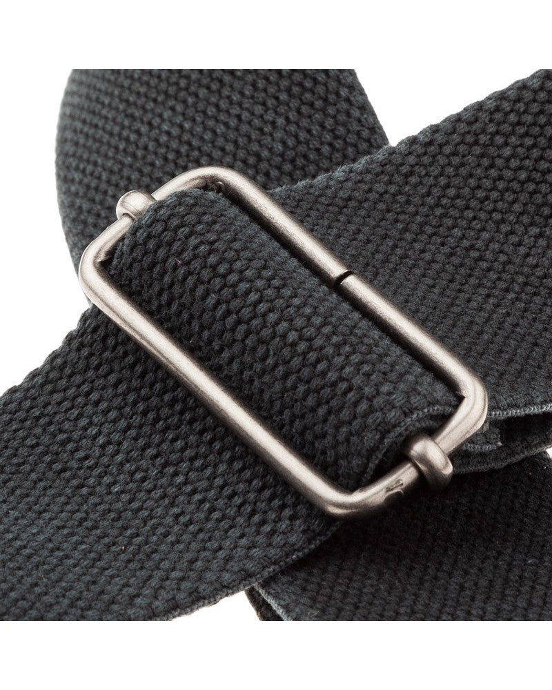 Magrabo Stripe Sc Entry Olded Black 5Cm - Embossed Flores Brown Silver Buckle