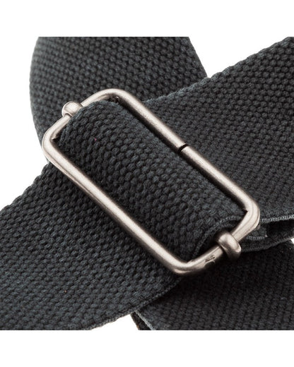 Magrabo Stripe Sc Entry Olded Black 5Cm - Embossed Flores Brown Silver Buckle