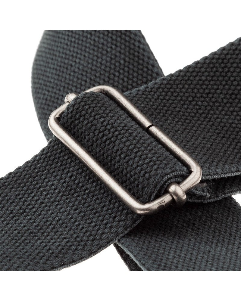 Magrabo Stripe Sc Entry Olded Black 5Cm - Embossed Cocco Pros Brown Silver Buckle