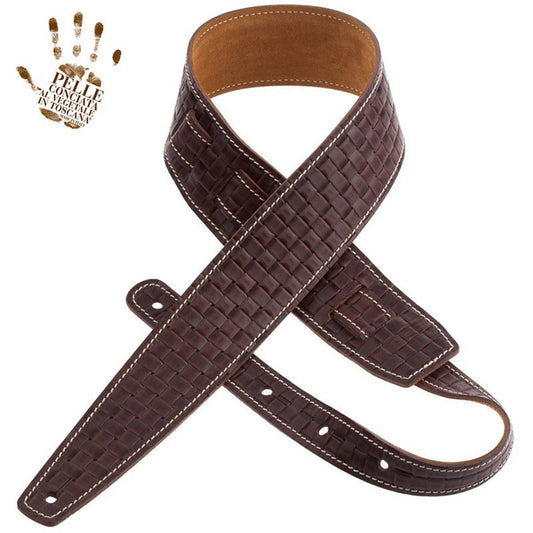 Magrabo Holes HS Embossed Intreccio Dark Brown 6 cm