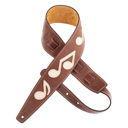 Magrabo Holes HS Tribute SRV Brown 8CM - White Note, Ecru Stitching