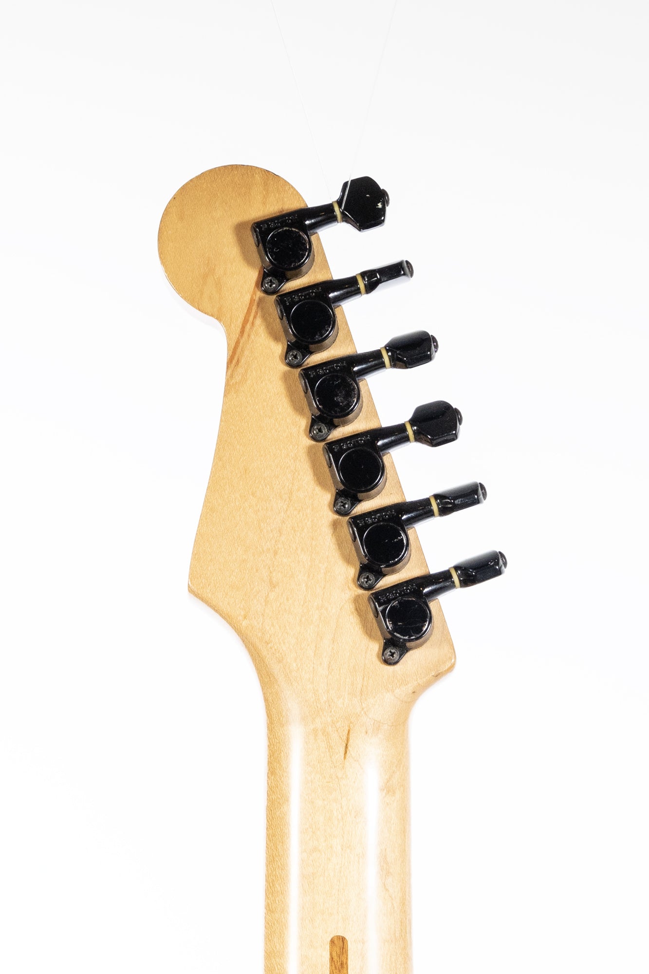 black tuners from a Vintage 1989 Fender Heavy Metal Stratocaster