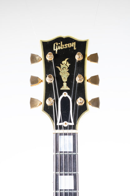 headstock from a vintage 1957 Gibson Byrdland archtop electric guitar 