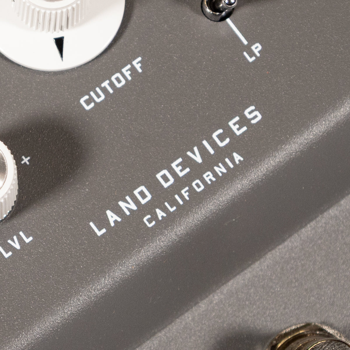 Land Devices Logo on pedal