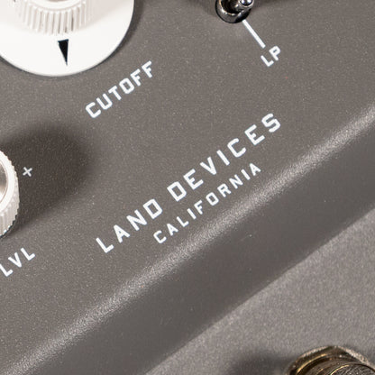 Land Devices Logo on pedal