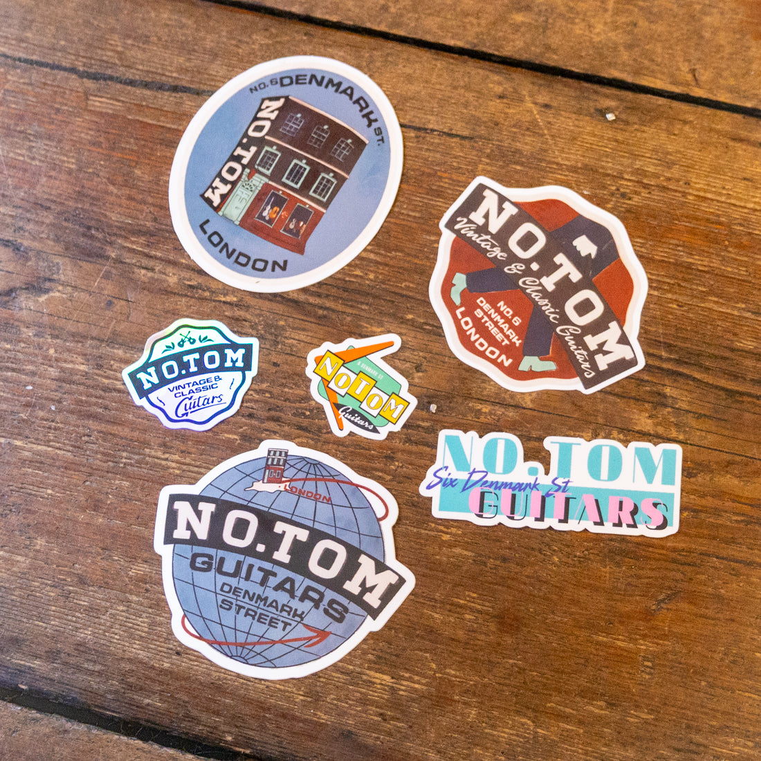 No.Tom Guitars Sticker Pack