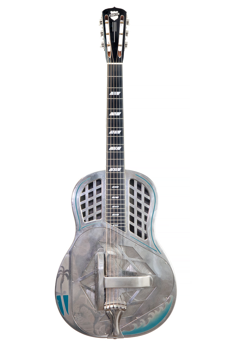Vintage 1937 National Style 97 Surfer Girl Hawaiian tri-cone blues guitar