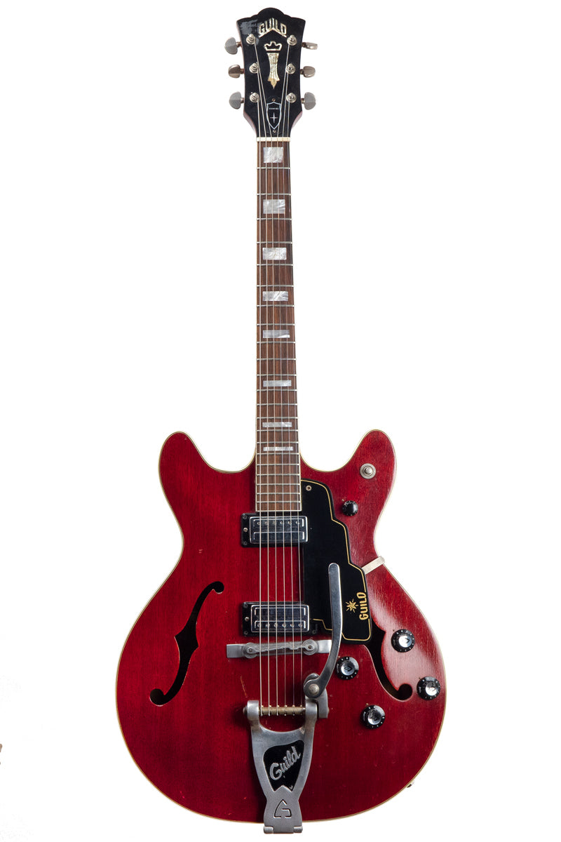 Vintage 1965 Guild Starfire V electric guitar in red