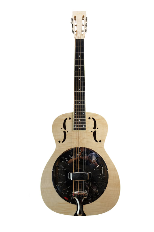 rare 2018 Fine Resophonic 'Maple' resonator guitar