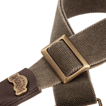 Magrabo Stripe SC Cotton Washed Olive Green 5 cm terminals Twinkle Grey, Recta Brass buckle