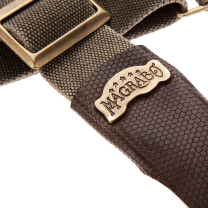 Magrabo Stripe SC Cotton Washed Olive Green 5 cm terminals Twinkle Grey, Recta Brass buckle