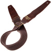 Magrabo Stripe SC Cotton Washed Brown 5 cm terminals Twinkle Dark Brown, Recta Brass buckle