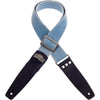 Magrabo Stripe SC Cotton Washed Celestial 5 cm terminals Twinkle Blue, Recta Silver Buckle