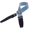 Magrabo Stripe SC Cotton Washed Celestial 5 cm terminals Twinkle Blue, Recta Silver Buckle