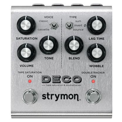 Strymon Deco Tape Saturation & Doubletracker V2  effect pedal silver