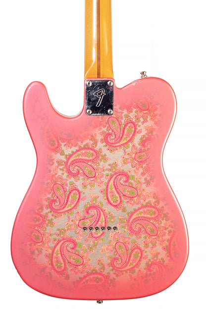 back of a Vintage 1985 Fender Telecaster '68 Paisley Reissue electric guitar