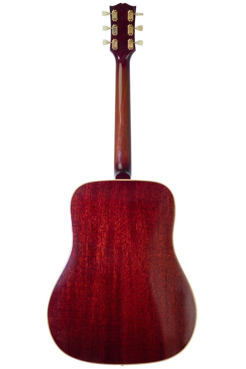 back of a Vintage 1962 Gibson Hummingbird acoustic guitar