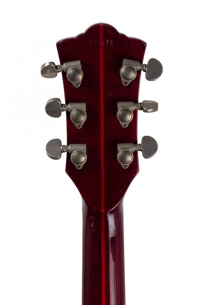 tuners from a Vintage 1965 Guild Starfire V electric guitar in red