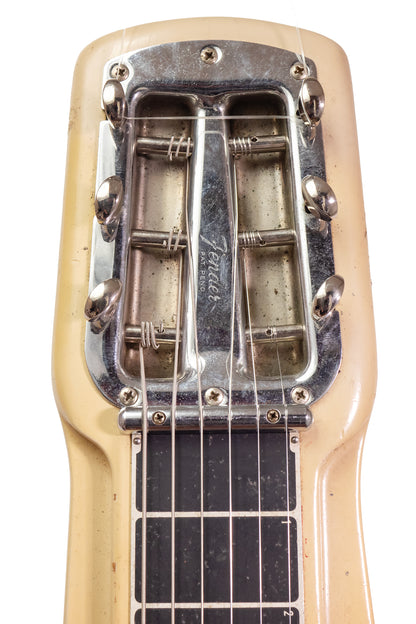 headstock from a vintage 1959 Fender Champ Lapsteel guitar