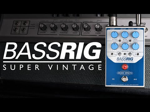 Origin Effects BassRIG Super Vintage blue effect pedal