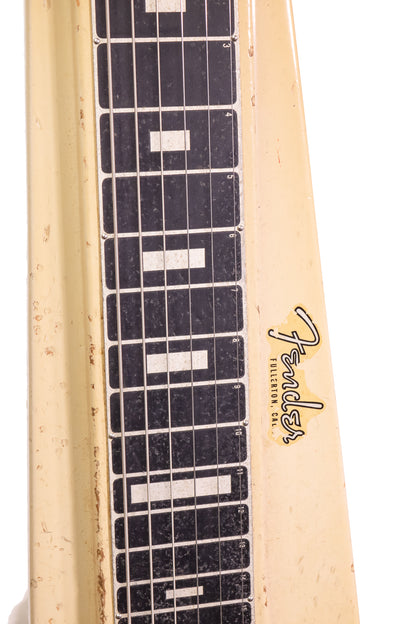 vintage 1959 Fender Champ Lapsteel guitar closeup